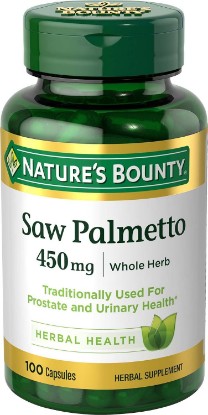 Picture of Nature's Bounty Saw Palmetto 450 mg, 100 Capsules | Herbal Supplement, Prostate and Urinary Health