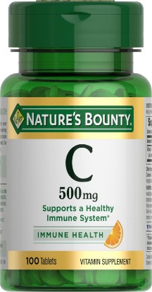 Picture of Nature's Bounty Vitamin C Tablets, 500mg, 100 Count | Vitamin Supplement, Supports a Healthy Immune System