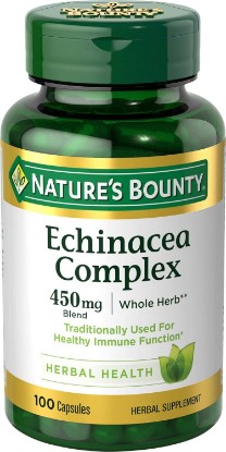 Picture of Nature's Bounty Echinacea Complex, 450mg, 100 Capsules | Herbal Supplement, Supports Immune Health