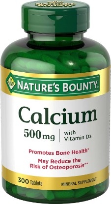 Picture of Nature's Bounty Calcium Plus 400 IU Vitamin D3, 300 Tablets | Immune Support & Bone Health