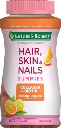 Picture of Nature's Bounty with Biotin and Collagen, Citrus Gummies, 140 Ct