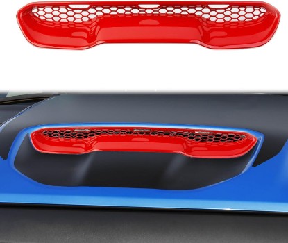 Picture of Engine Hood Vent Air Intake Moulding Cover Trim for 2021-2026 RAM 1500 TRX/RHO (Red)