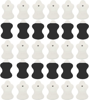 Picture of 30 Pack TENS Unit Replacement Pads Compatible with Omron Electrotherapy Relief, Reusable Electrode Patches for PM3030 PM3031 HV-F128, Premium Gel Refills with Snap Connector