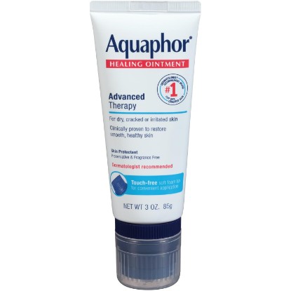 Picture of Aquaphor Healing Ointment With Touch-Free Applicator - For Dry, Chapped Skin - 3 oz. Tube