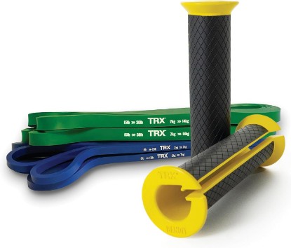 Picture of TRX Training Bandit Kit, Home Workout Resistance Band Set with Strength-Training Resistance Bands and Universal-Fit Handles for Exercise Bands