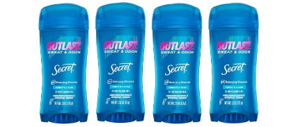 Picture of Secret Outlast Clear Gel Antiperspirant Deodorant for Women, Completely Clean, 2.6 oz (Pack of 4)