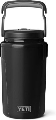 Picture of YETI Silo Half Gallon Insulated Straw Cap Water Jug – Leakproof, Lightweight Sports Bottle with Fence Hook Handle – Keeps Drinks Ice-Cold – Ideal for Gym, Sports & Tournaments, Black