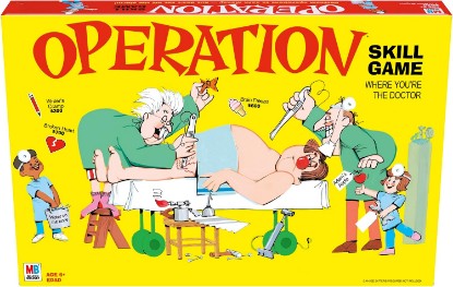 Picture of Hasbro Gaming Operation Electronic Board Game, Family Games for Kids Ages 6+, Kids Board Games for 1+ Players, Funny Games for Kids, Easter Gifts for Boys and Girls (Amazon Exclusive)