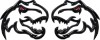 Picture of A Pair Dinosaur Emblem Badge Fits for RAM TRX 1500 (Redeye)