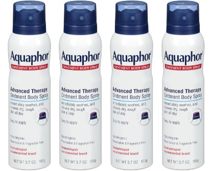 Picture of Aquaphor Ointment Body Spray - Moisturizes and Heals Dry, Rough Skin - 3.7 oz. Spray Can, 4 Pack