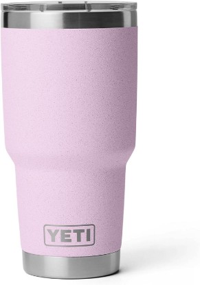 Picture of YETI Rambler 30 oz Tumbler, Stainless Steel, Vacuum Insulated with MagSlider Lid, Cherry Blossom