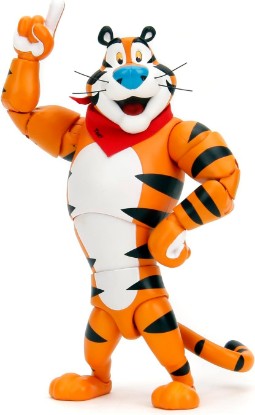 Picture of Jada Tony The Tiger Frosted Flakes 6" Action Figure, Highly Articulated, Collectible, Nostalgic Detail, Exclusive Packaging