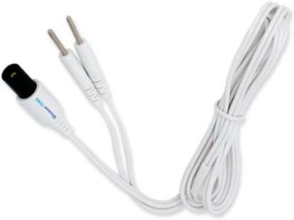 Picture of Discount TENS Brand - Lead Wire Compatible with Omron, 2mm Pin | Molded strain-relief sleeves, durable flexible insulated cable resists kinking and breakage, connects 2 electrodes per wire