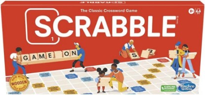 Picture of Hasbro Gaming Scrabble Board Game, Classic Word Games for Kids Ages 8 and Up, Fun Family Game for 2-4 Players, The Classic Crossword Game