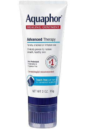 Picture of Aquaphor Healing Ointment Advanced Therapy Skin Protectant with Touch-Free Applicator, 3 Oz Tube, Pack of 3