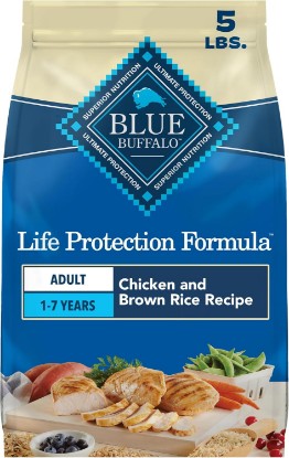 Picture of Blue Buffalo Life Protection Formula Chicken Adult Dry Dog Food, 5 lb | Real Chicken #1 Ingredient, Supports Immunity with Antioxidant-Rich LifeSource Bits, Promotes Healthy Muscle Development