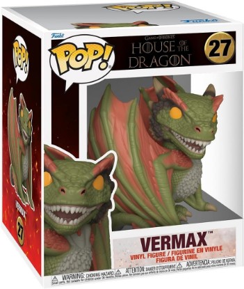Picture of Funko POP! Super: House of the Dragon - Vermax | Official Fantasy Merch - Collectable Vinyl Figurine for Shelf Display - Birthday Gift Idea for Fans and Collectors