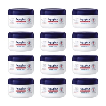 Picture of Aquaphor Healing Ointment Advanced Therapy Skin Protectant, Dry Skin Body Moisturizer, 3.5 Oz Jar, Pack of 12