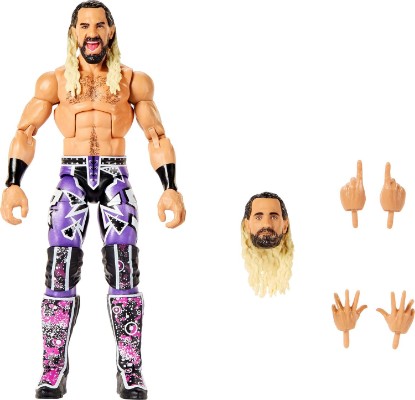 Picture of Mattel WWE Elite Collection Top Picks Seth Rollins 6" Action Figure | Action Figures & Accessories Set, Collectible with Swappable Hands & Ring Gear, For Kids & Collectors