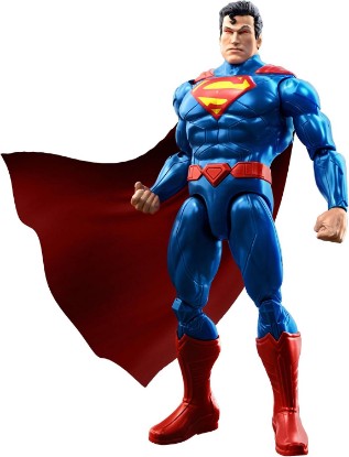Picture of ​Mattel DC Premier Series 6.5in Heat Vision Superman Action Figure | Chain Break Action, Heat Vision Light Effects, Posable Joints, 12 Plus Phrases or Sounds Plus Light Effects