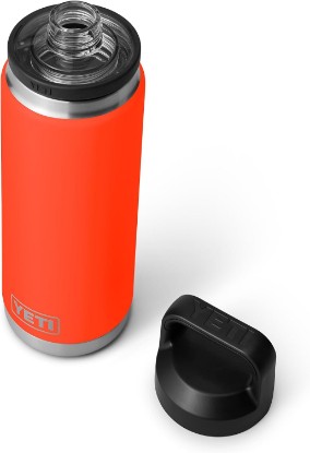 Picture of YETI Rambler 26 oz Bottle, Leakproof, Vacuum Insulated, Stainless Steel with Chug Cap, Solar Flare