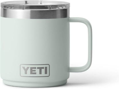 Picture of YETI Rambler 10 oz Ceramic Lined Stackable Mug, Vacuum Insulated, Stainless Steel with MagSlider Lid, Ridgeline