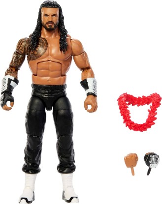 Picture of Mattel WWE Elite Roman Reigns Action Figure & Accessories | Series #126 Set, 6-inch Collectible Roman Reigns with 25 Articulation Points & Swappable Hands​