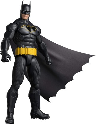 Picture of Mattel DC 12-Inch Batman Action Figure, Black Batsuit with Yellow Belt & Fabric Cape, Detailed Design & 7 Points of Articulation