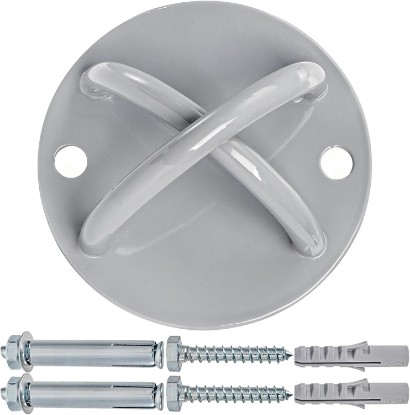 Picture of Wall Mount Bracket for Suspension Straps, Ceiling Anchor X Mount for Rings, Body Weight Strength Training Systems, Yoga Swings & Boxing Equipment