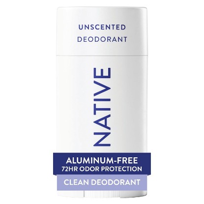 Picture of Native Deodorant Contains Naturally Derived Ingredients, 72 Hour Odor Control, Deodorant for Women and Men, Aluminum Free, Unscented 2.65oz