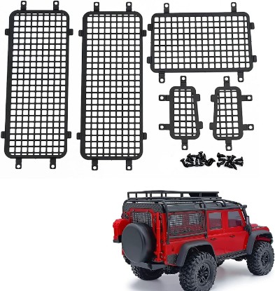 Picture of RCLions Stainless Steel RC Car Window Protection Net Mesh for TRX4M Defender 1/18 RC Crawler Car Upgrades