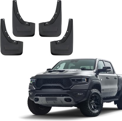 Picture of Mud Flaps Mud Guards Replacement for 2021-2024 Dodge Ram TRX Front Mudflap and Rear Mudguard No Drilling Required 4pc Set
