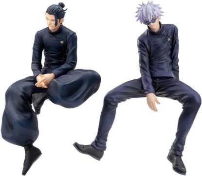 Picture of 2pcs JJK Figure Geto Suguru Figure, Anime Figurine Model Gojos Statue Cake Topper Decoration Handmade Collectible Desktop Decor Gifts for Fan