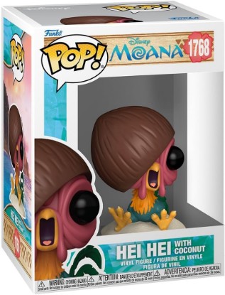 Picture of Funko POP! Disney: Moana - HEI HEI with Coconut | Official Merch - Collectable Vinyl Figurine for Shelf Display - Birthday Gift Idea for Fans and Collectors