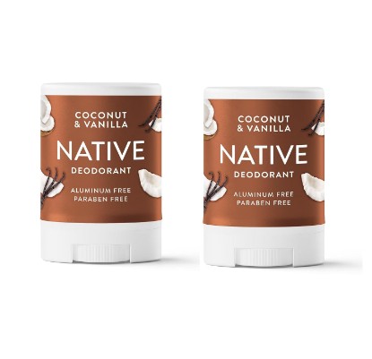 Picture of Native Deodorant, Aluminum Free, Coconut & Vanilla, for Women and Men, Travel Size 0.5oz (0.5 Ounce (Pack of 2)