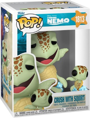 Picture of Funko POP! & Buddy: Disney Pixar Finding Nemo - Crush with Squirt | Official Merch - Collectable Vinyl Figurine for Shelf Display - Birthday Gift Idea for Fans and Collectors