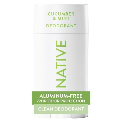 Picture of Native Deodorant Contains Naturally Derived Ingredients, 72 Hour Odor Control, Deodorant for Women and Men, Aluminum Free, Cucumber & Mint 2.65oz