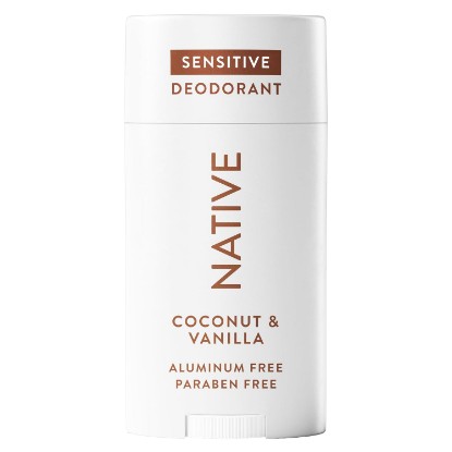 Picture of Native Sensitive Deodorant Contains Naturally Derived Ingredients, 72 Hour Odor Control | Deodorant for Women & Men, Aluminum Free with Baking Soda, Coconut Oil and Shea Butter, Coconut & Vanilla