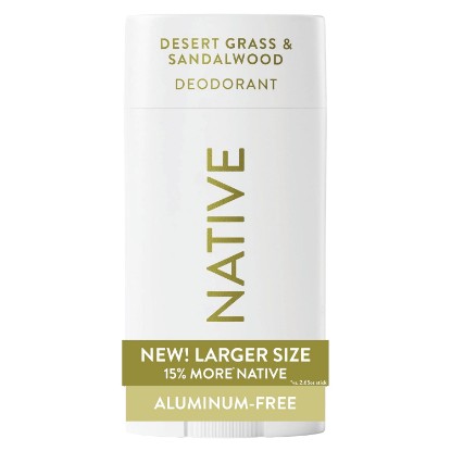 Picture of Native Aluminum Free Deodorant, Desert Grass & Sandalwood, Large Size Stick, 72 Hour Odor Control, for Women & Men, Contains Naturally Derived Ingredients, 3.1 oz