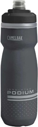 Picture of CamelBak Podium Chill Water Bottle 21oz, Black | Easy Squeeze Design, Double Wall Insulation, High Flow Self Sealing Cap, Secure Bike Cage Fit, Durable Cycling Bottle