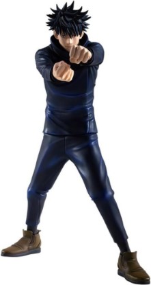 Picture of Fushiguro Megumi Figure JJK Anime Figure, Fighting Pose Fushiguro Megumi Statue Model Handmade Collectible Desktop Decor Gifts for Fans 20cm/7.87''