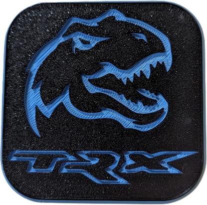 Picture of 3 Boyz Printz Hitch Cover Made for Your TRX Truck, Blue, 2in Receiver | MADE IN USA, Custom Made, New and Improved Design