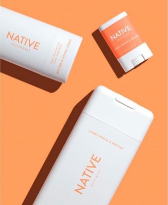 Picture of Native Sweet Peach & Nectar Travel Deodorant and Body Wash Set