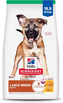 Picture of Hill's Science Diet Puppy Large Breed Dry Dog Food | #1 Veterinarian Recommended, Chicken & Brown Rice, 15.5 lb. Bag
