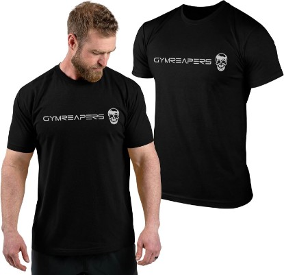 Picture of Gymreapers Moisture Wicking Short Sleeve T-Shirt for Men - Crew Neck Workout Shirts - Casual Gym Cotton Everyday Tee
