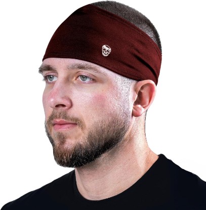 Picture of Gymreapers Workout Headbands for Men & Women-Comfortable Sweat Absorbing Band to Keep Hair Back During Running Sports Gym Cycling and Outdoor Activities
