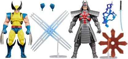 Picture of Marvel Legends Series Gamerverse Wolverine vs Marvel's Silver Samurai, Retro Video Game -Inspired Collectible 6-Inch Action Figures