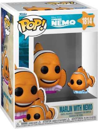 Picture of Funko POP! & Buddy: Disney Pixar Finding Nemo - Marlin with Nemo | Official Merch - Collectable Vinyl Figurine for Shelf Display - Birthday Gift Idea for Fans and Collectors