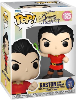Picture of Funko POP! Disney: Beauty and the Beast - Gaston with Mirror | Official Merch - Collectable Vinyl Figurine for Shelf Display - Birthday Gift Idea for Fans and Collectors