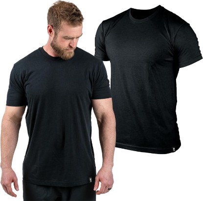 Picture of Gymreapers Clip Tag Athletic Shirts for Men - Short Sleeve Workout Gym Shirts - Tagless Crew Neck T-Shirt & Basic Tee